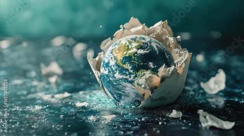 seashell on a black background