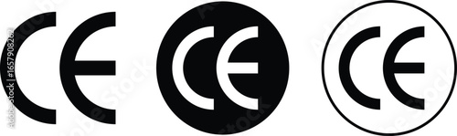 CE icon set. environmental protection. European Conformity certification icon. Product regulation label. EU standard for product safety and quality
