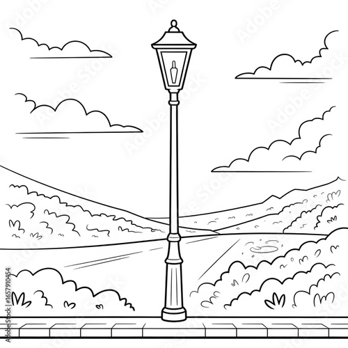 street lamp post