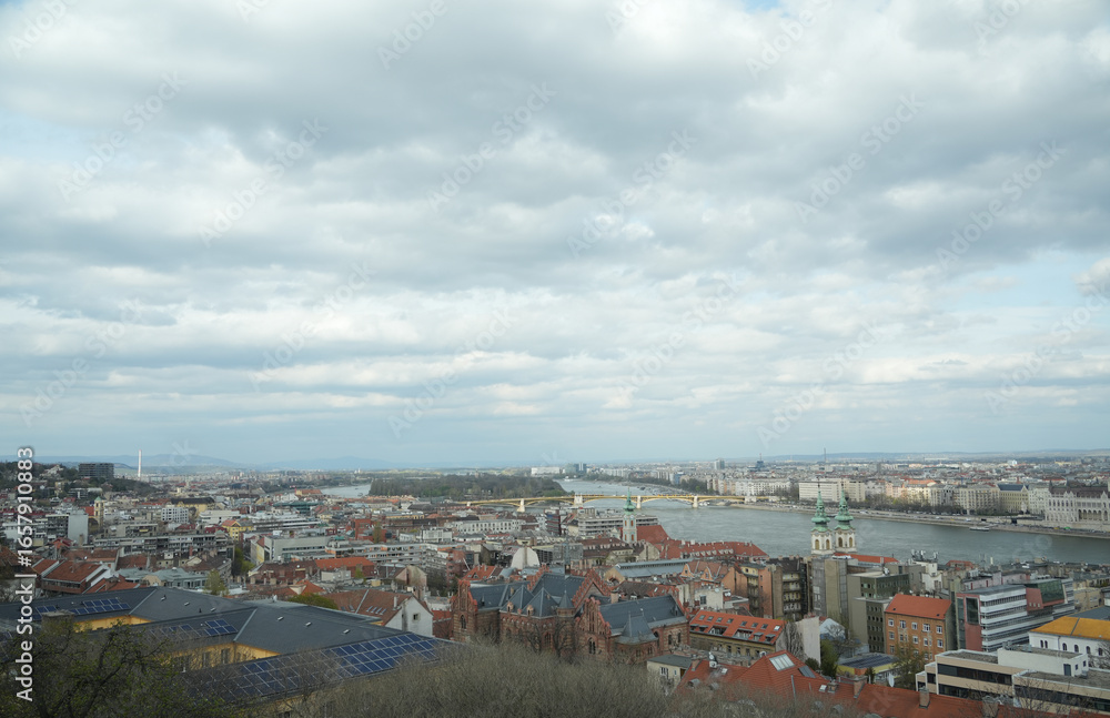 Naklejka premium ハンガリー_ブダペスト_ブダ城地区