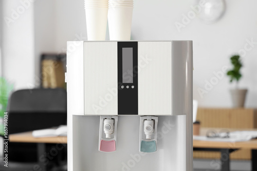 Modern water cooler with cu...