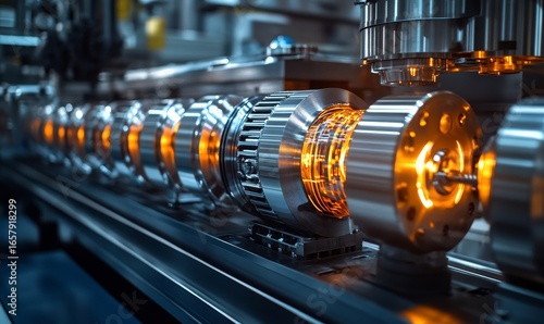 The Internet of Things (IoT) in manufacturing, illustrating the integration of connected devices to optimize production, maintenance, and inventory management, representing the future, Generative AI