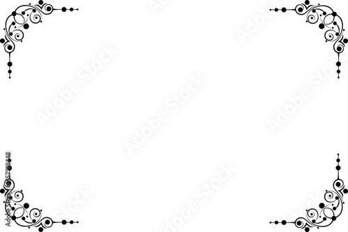 Creative simple vertical border and Frame, Transparent border	