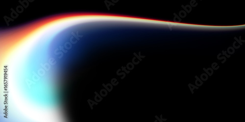 Wallpaper Mural Abstract light wave flowing in vibrant colors. Torontodigital.ca