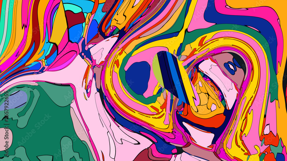 Obraz premium abstract colorful background with circles