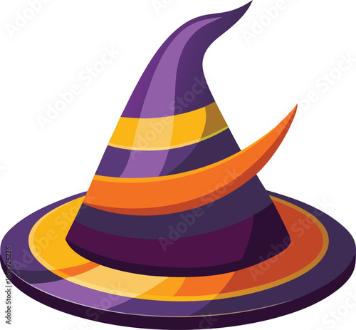 Witch Accessory Outlines Witch's Hat Halloween Costume Design