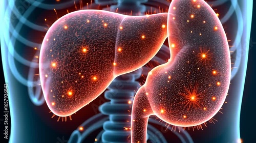 Liver cancer, tumor growth, disease treatment. Organ health. Cells multiply rapidly in tumors. Hepatic function prevents disease spread. Diagnosis increases survival rates.