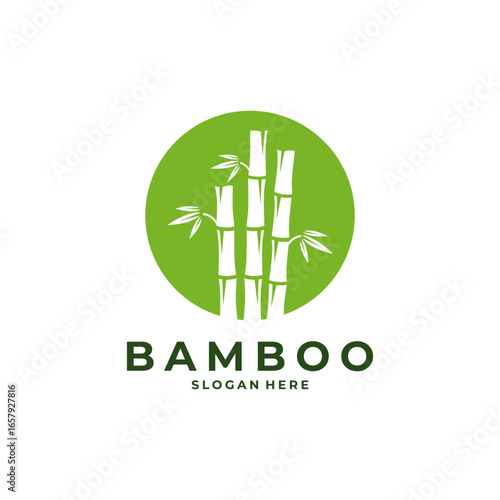 simple and clean bamboo logo design