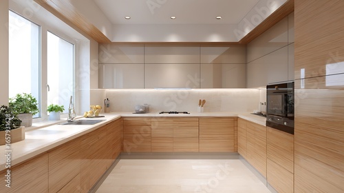 luxury kitchen interior with beautiful color texture 