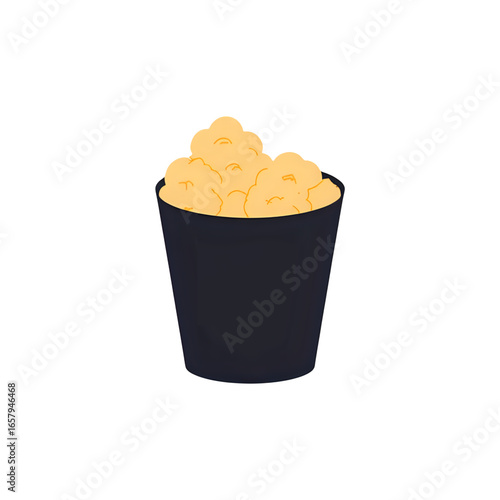 Crispy Fried Chicken Nuggets in a Bucket: Restaurant Food