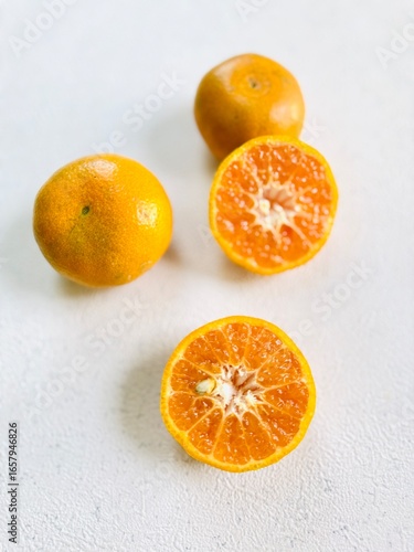 Close-Up of Fresh Mandarins 