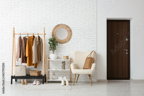Interior of hallway with ar...