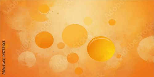 Macro closeup of a seamless Swiss cheese pattern with yellow and orange circles and holes