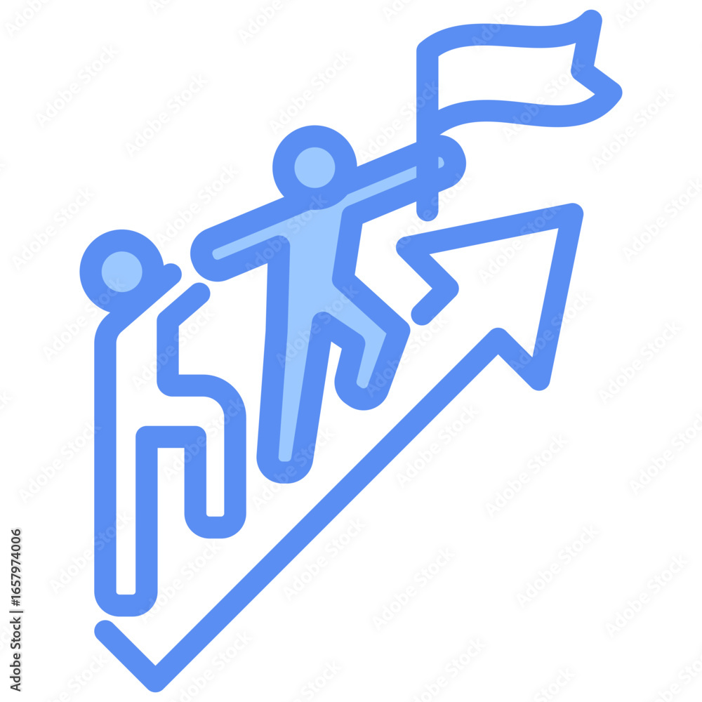Leadership Blue Icon Leadership Blue Icon