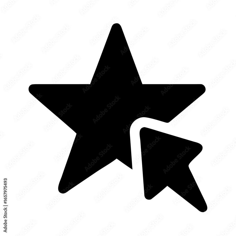 Fototapeta premium silver star isolated on white