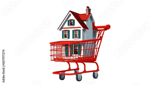 house buying and selling illustration icon