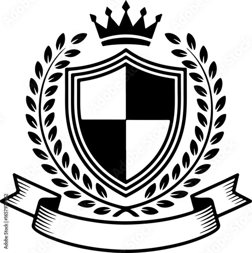 Heraldic Shield Emblems shield, coat of arms, emblem, heraldry, crest, crown vector bundle
