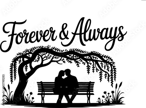 Romantic Moment Under the Tree vector bundle