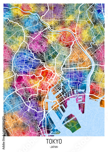 Photography Tokyo Japan City Map