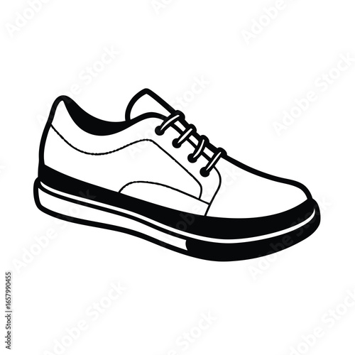 casual shoe graphic on white background