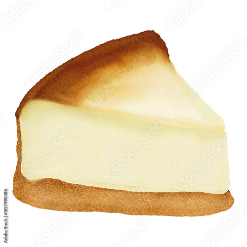 Delicious cheesecake Dessert Vector Design