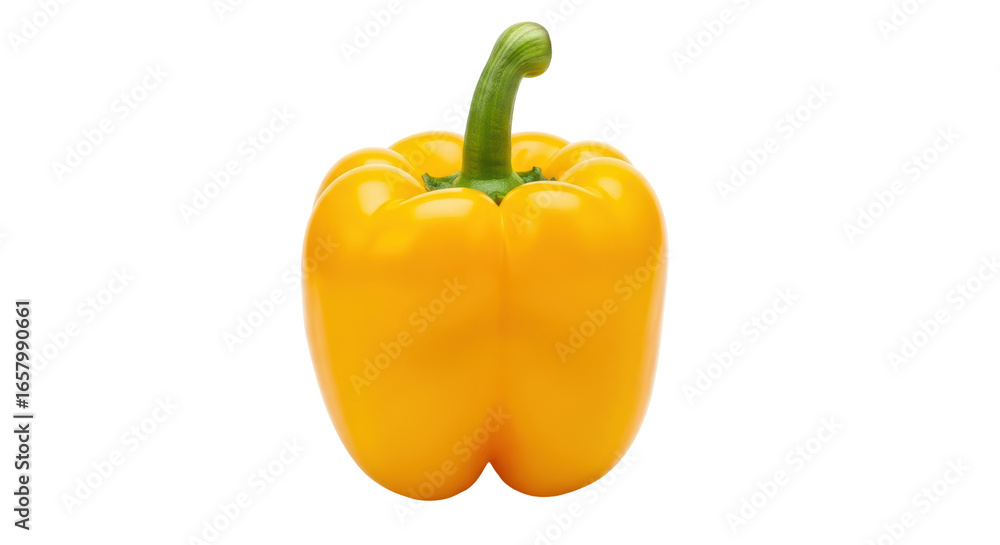 Isolated Yellow Bell Pepper Isolated Yellow Bell Pepper