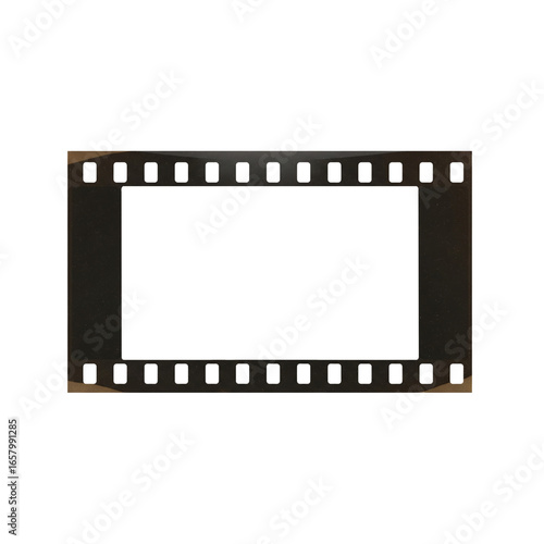 Blank film strip frame for photo or video