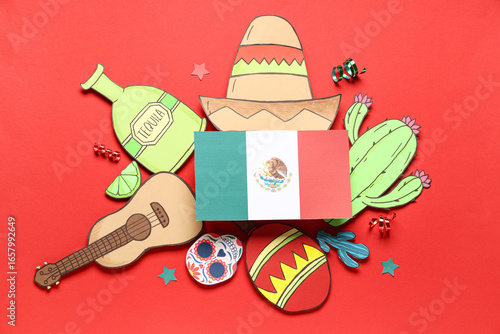 Composition with Mexican fl...