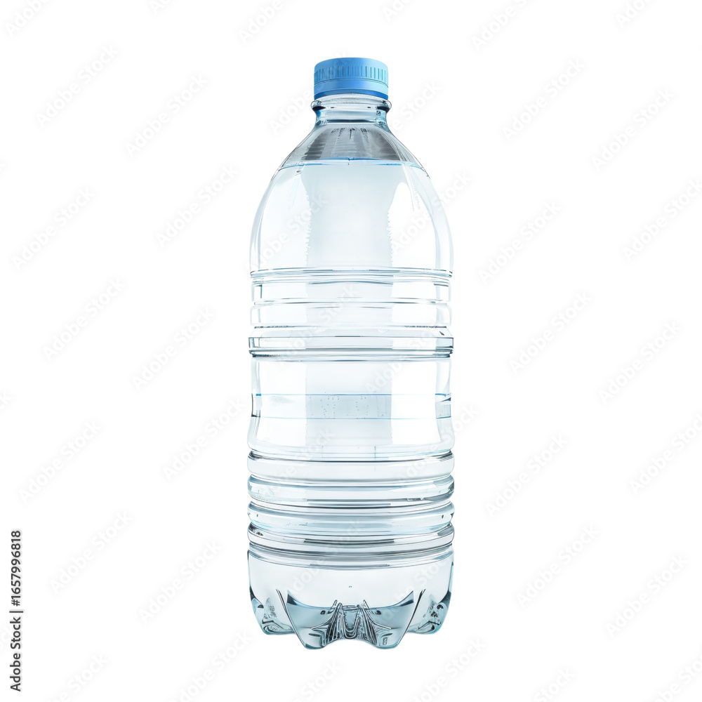 Naklejka premium A plastic bottle of water