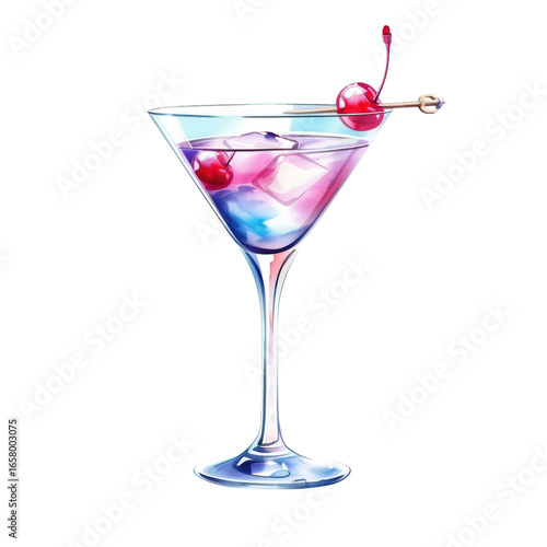 Wallpaper Mural A cocktail with cherry garnish Torontodigital.ca