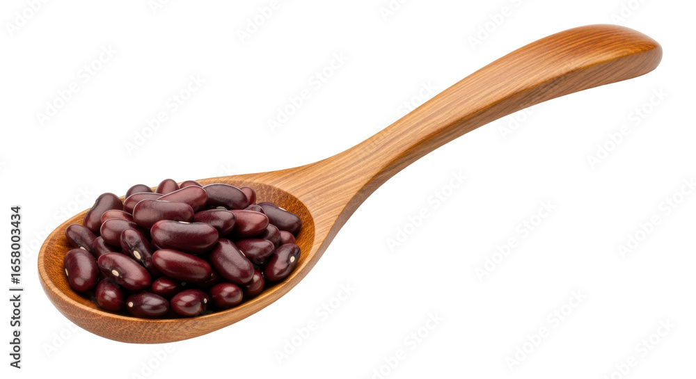 Fototapeta premium Isolated Spoon of Red Kidney Beans