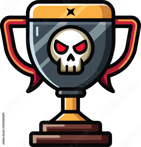 Halloween Trophy Awards Spooky Skull Trophy Game Award
