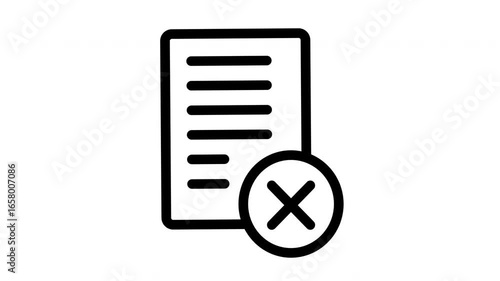 reject document animated
