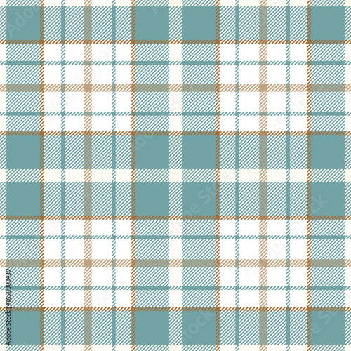 Seamless blue color check pattern. Repeating patern plaid. Checkered design for prints. Repeated tartan fabric. Vector scottish fabriс. Ekose texture. Madras flannel. Checker line. Stripe gingham
