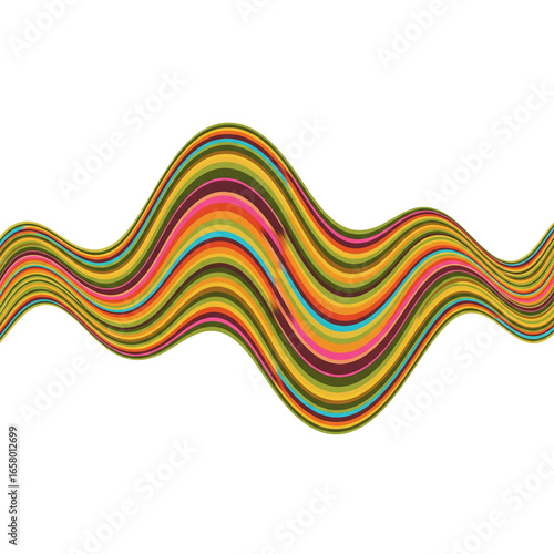 Abstract colorful retro wave background design