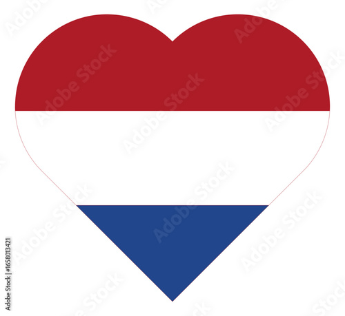 Free Download Love Heart Netherlands Flag Europe Country - GFXLoad