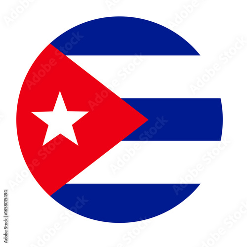 Free Download Cuban flag button - GFXLoad