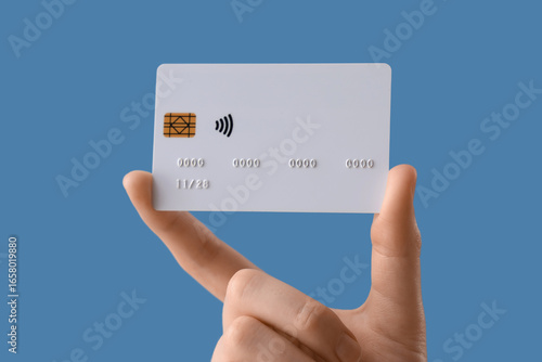 Female hand with credit car...