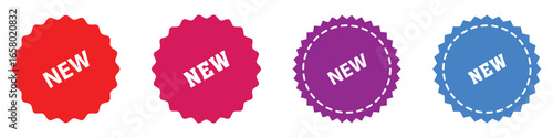 New tag symbol icon, new product, novelty, newest item. New arrival tags and stickers collection New badge vector icon. Stickers for new arrival shop product tags. New icons, New special offer tag.