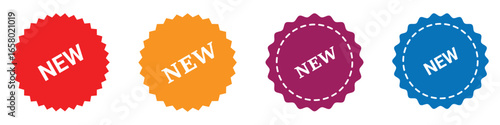 New tag symbol icon, new product, novelty, newest item. New arrival tags and stickers collection New badge vector icon. Stickers for new arrival shop product tags. New icons, New special offer tag.