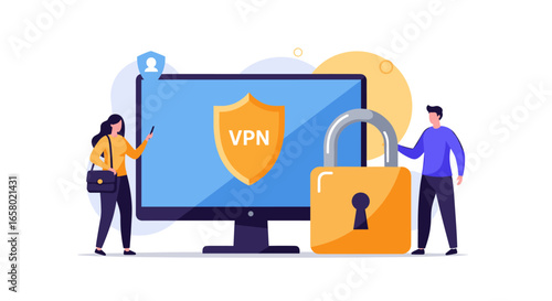 Virtual private network technology securing digital information and online privacy for users worldwide