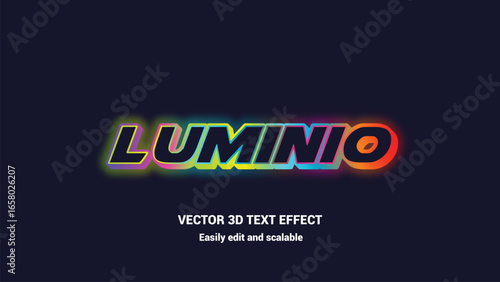 Luminio 3D Editable Text EffectLuminio 3D Editable Text Effect