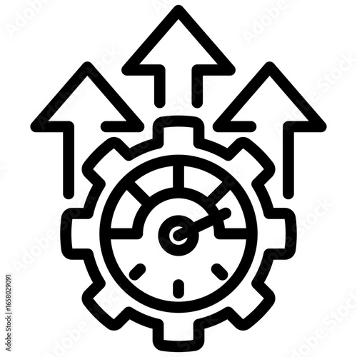 Efficiency Outline Icon