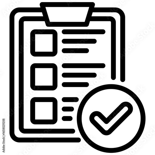 Checklist Outline Icon