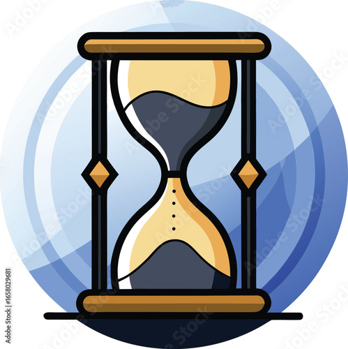 Halloween Time Elements Time Flies Hourglass Design Icon