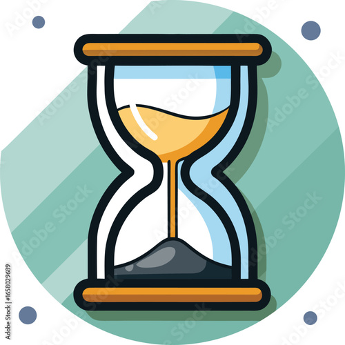 Halloween Time Elements Hourglass Icon, Time, Sand, Design,