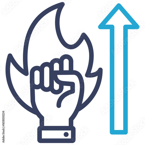 Motivation Outline Color Icon