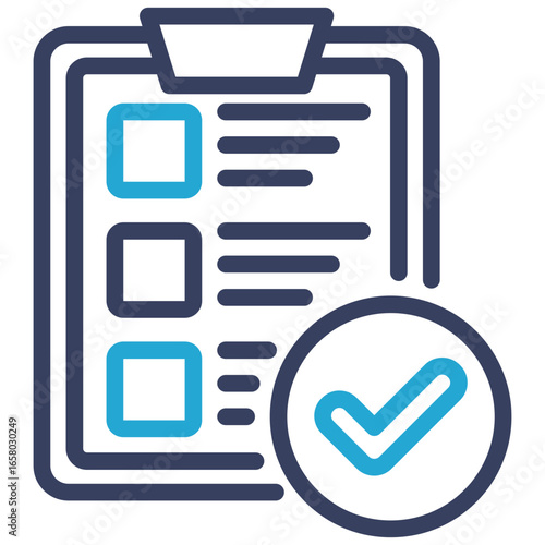 Checklist Outline Color Icon