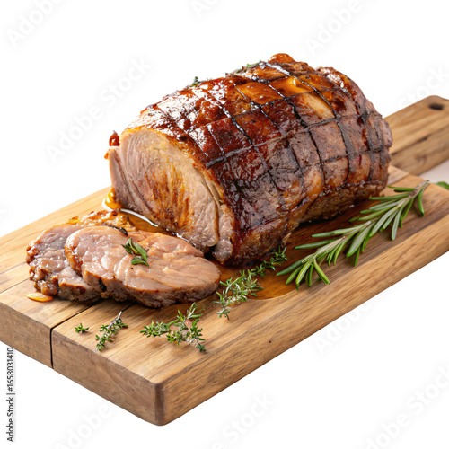 Delicious Roast Pork Loin Recipe  Serving Ideas Isolated On Transparent Background