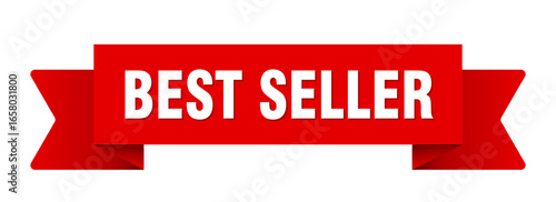 best seller ribbon isolated on transparent background. best seller ribbon